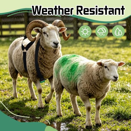 Replacement Marking Crayon Blocks for Ram Breeding Harness (Green) | 3 Pack |For Sheep&Goat Breeding | All-Weather, High-Visibility, Long-Lasting , Screw-In Secure Fit - color: Green