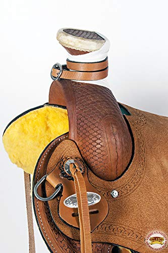 HILASON Western Wade Ranch Roping Saddle Brown Leather - size: 16 In