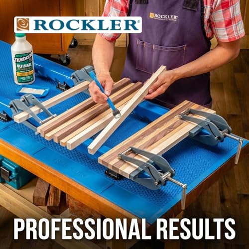 Rockler Deluxe Parallel Panel Clamps with Scissor Couplers for Panels | Panel Clamps – Flat Panel Assembly – Parallel Clamps – Scissor Couplers – Four-Way Pressure