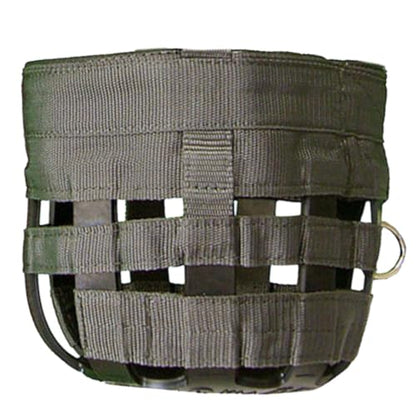 Best Friend Deluxe Leather Crown Grazing Muzzle - Horse Muzzle with Attached Halter, Adjustable, Breakaway, Lightweight, Ventilated, for Controlled Grazing - Dark Grey, Draft Horse - size: Draft