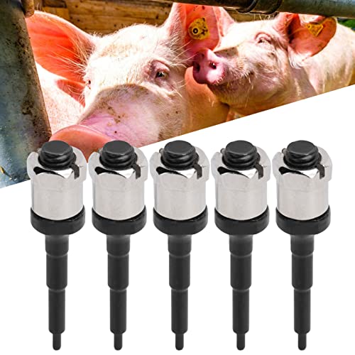 5Pcs Ear Tag Needle Pin, Stainless Steel Livestock Ear Tagger, Ear Tag Applicator Pliers for Livestock Cow Pig Cattle