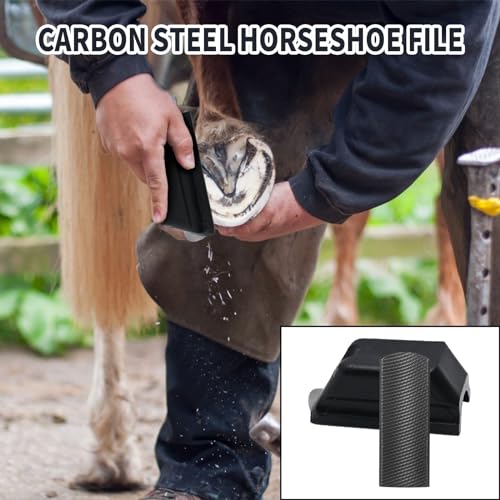 Farrier Rasp File Hoof Trimming Tool, with Coarse and Fine Teeth