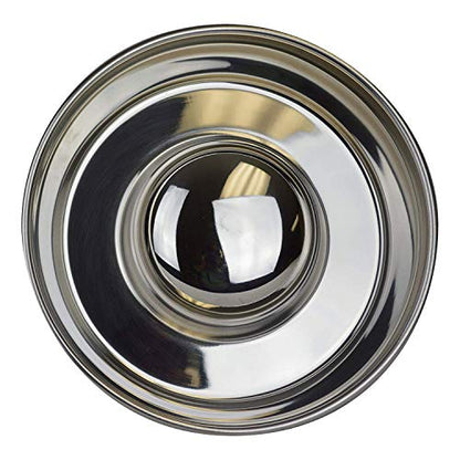 OurPets DuraPet Slow Feed Premium Stainless Steel Bowl (Heavyweight Durable Stainless Steel Bowls, Dog Food Bowl, and Dog Water Bowl) Great Alternative to Snuffle Mat for Dogs-Medium - size: Medium (4.5 Cups)