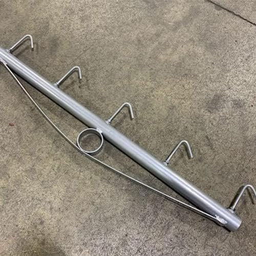 Field Tuff 36 Inch Long Heavy Duty Steel Chain Link Fence Stretcher with 5 Hook Design Fits Variety of Hooks to Stretch, Silver