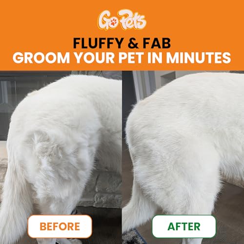 GoPets 2-in-1 Deshedding & Dematting Comb & Grooming Brush for Dogs & Cats - style: 2-Sided Dematting Comb