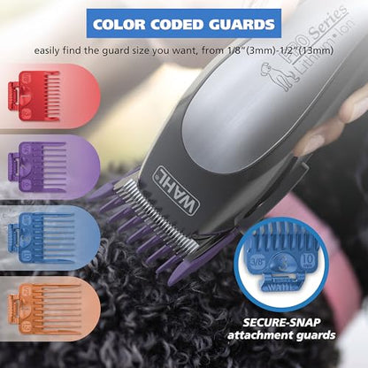 Wahl USA Lithium Ion Pro Series Cordless Animal Clippers – Rechargeable, Heavy-Duty, Electric Dog & Cat Grooming Kit for Small & Large Breeds with Thick to Heavy Coats – Model 9766 | Heavy Duty Electric Dog Grooming Clippers For At Home Haircutting Of Sma