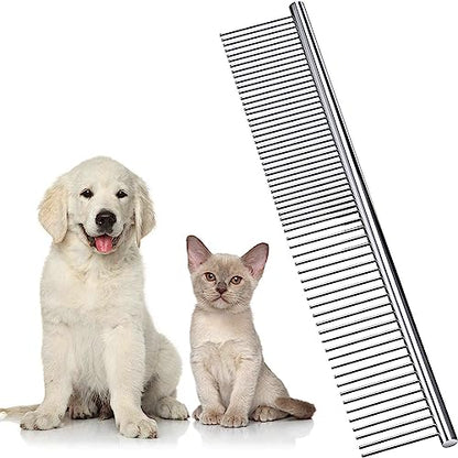 Dog Combs for Grooming, Metal Cat Comb for Long Haired