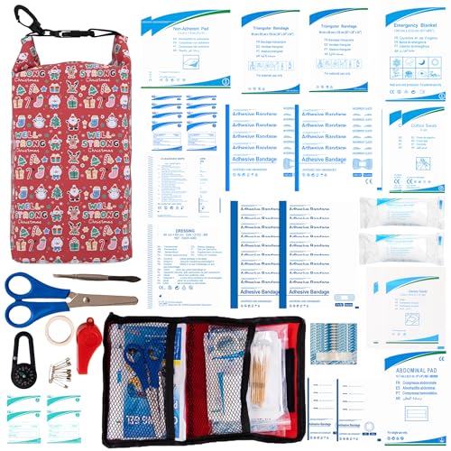 Waterproof First Aid Kit for Boat Marine Roll Top Dry Bag Christmas - color: Ws011-christmas