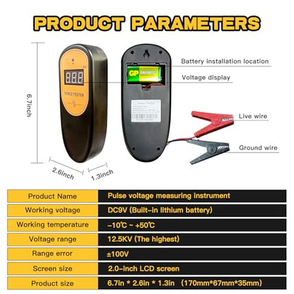 13KV Digital Electric Fence Tester, Precise Pulse Troubleshooting