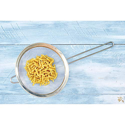 HIC Kitchen Fine Mesh Strainer, 5.5-Inch, 18/8 Stainless Steel | Helper Handle, Fine Mesh Filtration, Rustproof, Dishwasher Safe, Hangable - size: Mesh, 5.5-Inch