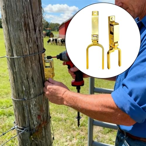 1PCS Locking Gate Latch for heavy-duty One-Hand Automatic Spring Lock Rust-Resistant Steel Instant-lock latch for Farm Ranch