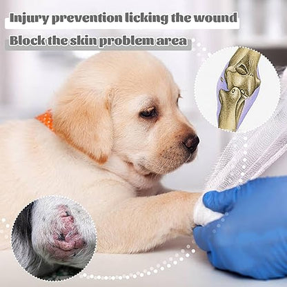 Dog Arm Sleeve for Front Leg to Stop Licking Surgical Wounds and Skin - color: Grey, size: S