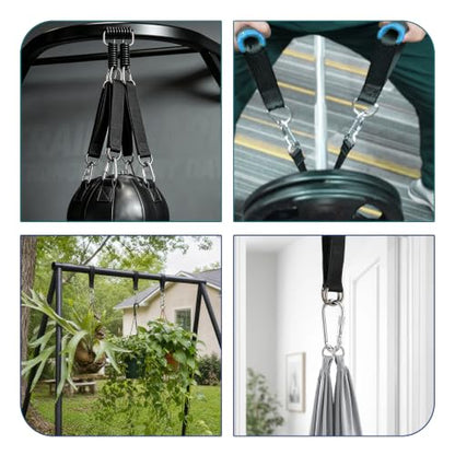 2 PCS Tree Swing Straps Hanging Kit with 2 Carabiners, 29cm / 0.95FT Length Tree Swing Hanging Straps Kit Perfect for Tree Swing Hammocks Punching Bag Gym Bar Chair Seat Outdoor - size: 0.95ft 2PCS