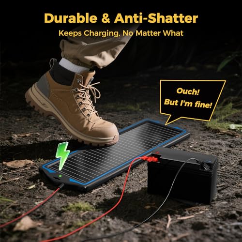 SUNAPEX 12V Solar Battery Charger Trickle Maintainer Kit for Car - size: 1.8W
