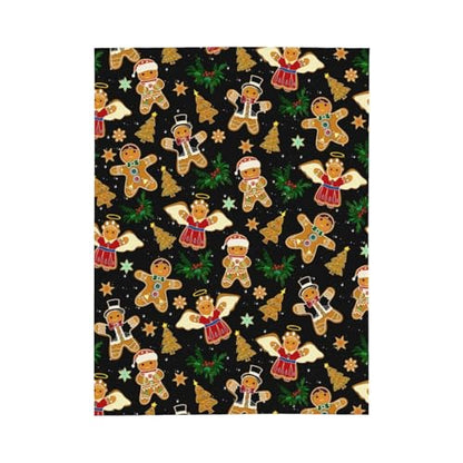 Christmas Gingerbread Man Throw Blanket Fuzzy Soft Cozy Christmas Gingerbread Man Blankets Soft Throws Warm Lightweight Plush Fleece Throw Blanket for Kids Men Women Gift Bed Couch Sofa 60"x50" - color: Gingerbread Man, size: 60"x50"