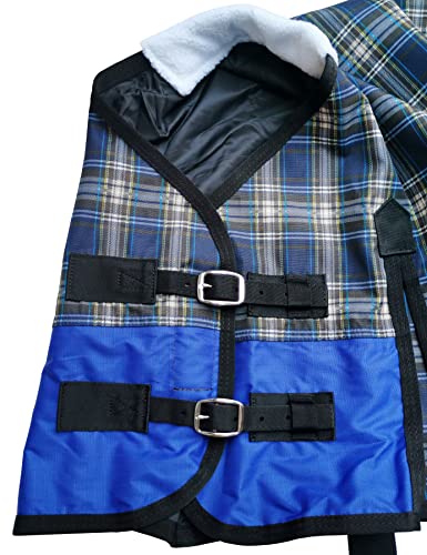 LEAFOREST 600D Pony Miniature Horse Rain Sheet Turnout Blanket No Fill - size: 39IN