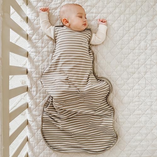 Woolino Toddler Sleeping Bag, 4 Season, Merino Wool and Organic Cotton, Baby Sleep Bag or Sack, 2-4 Years, Earth - color: Earth