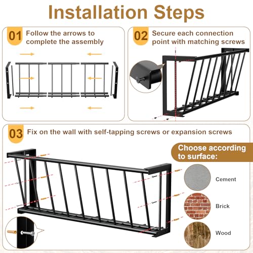 Hay Feeder for Goats Horses,25 Gallon Livestock Feede,Heavy-Duty Steel Goat Hay Rack,40''Long Hay Feeder Blanket Holder,Wall Mount Goat Feeders for Horses,Sheep,Goats,Indoor Outdoor Uses