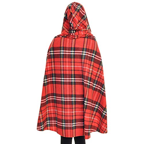 Angelina Women's Cozy Fleece Wearable Blanket or Blanket with Slipper Set - color: Christmas Checker Wearable Blanket, size: One Size Fits Most