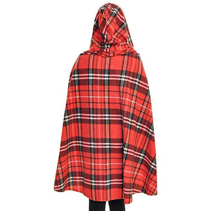 Angelina Women's Cozy Fleece Wearable Blanket or Blanket with Slipper Set - color: Christmas Checker Wearable Blanket, size: One Size Fits Most