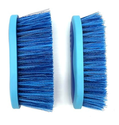 Large Horse Grooming Dandy Brush (Blue - Long Bristles) - color: Blue - Long Bristles