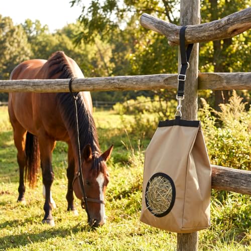 4PC Black Nylon Horse Bucket Straps Hangers Adjustable 20 to 30 in