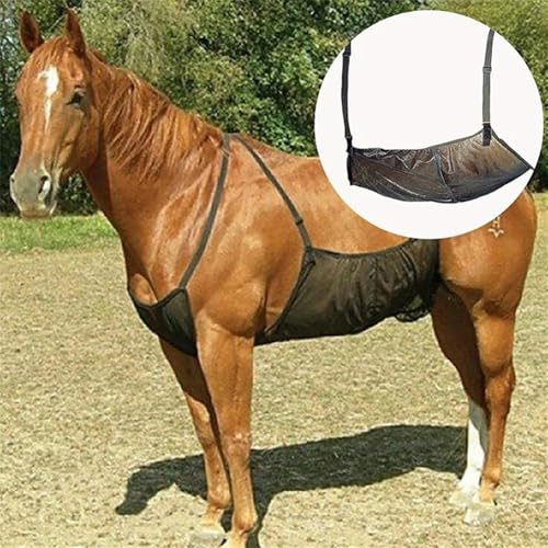 Horse Fly Sheet Belly Guard, Mesh Belly Protector with Adjustable Straps, Lightweight Fly Protection for Riding, All Breed Sizes, One Size, Unisex, Nylon Mesh, Summer, Spring, All Seasons