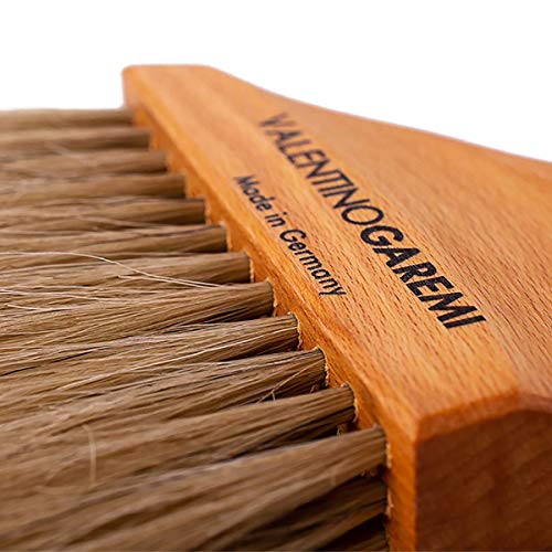 Beach Sand Brush – Soft Horsehair Body & Feet Sand Remover – Wooden Handle with Strap – Gentle Skin Cleaning Tool – Made in Germany