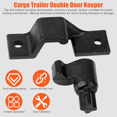Fuoequl Trailer Hasp Bolt Kit for Trailer Cam Action Hasp - style: Trailer Cam bar Keeper