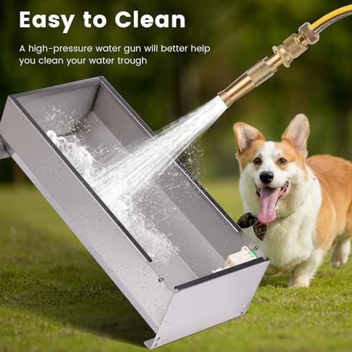 Automatic Livestock Water Trough Large Capacity Outdoor 2 Gallon - size: 2 Gallons