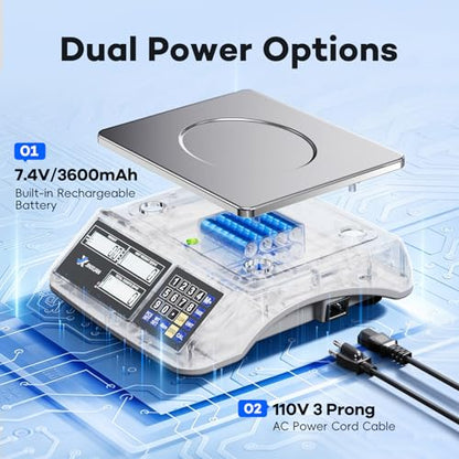 Counting Scale (66lb/30kg, 0.1g), lb/oz/g/kg Industrial Parts Scale with Dual LCD Display, Digital Inventory Scale for Small Parts Coins Pieces Tickets, Precision Gram Scale with Alarm Mode - style: 30kg x 0.1g with 3 Displays