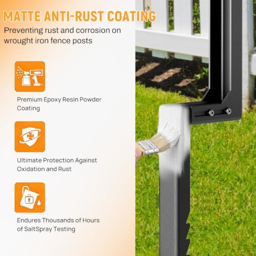 2PCS Fence Post Repair Kit with Serrated Design & Adjustable Width