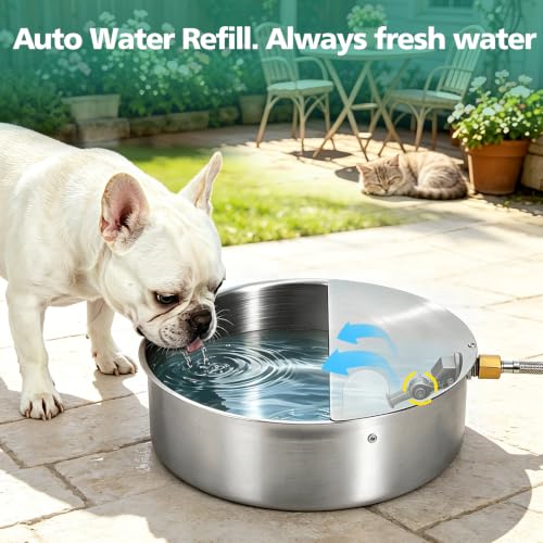 Automatic Dog Water Bowl with Float Valve