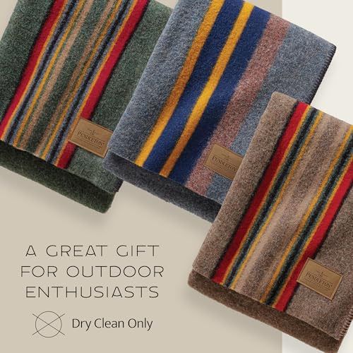 Pendleton Yakima Throw 54" x 66", Wool Cotton - color: Mineral Umber