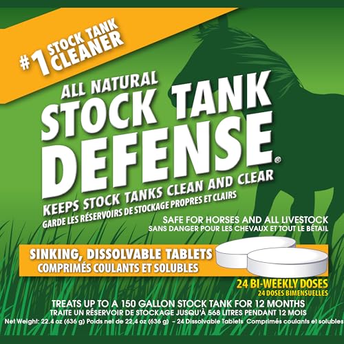 Airmax Stock Tank Defense Livestock Water Trough Cleaner Treatment, 24 Tabs - size: 24 Tablets