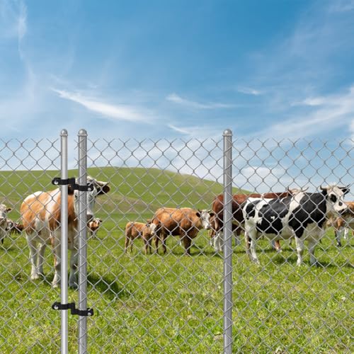 1-5/8'' Chain Link Fence Gate Post Hinge, 2 Pcs Gate Hinges with 1-5/8" Female Hinges(2 Pcs), Heavy Duty Fence Gate Frame Hinge - size: 1-5/8" (2 Male + 2 Female)