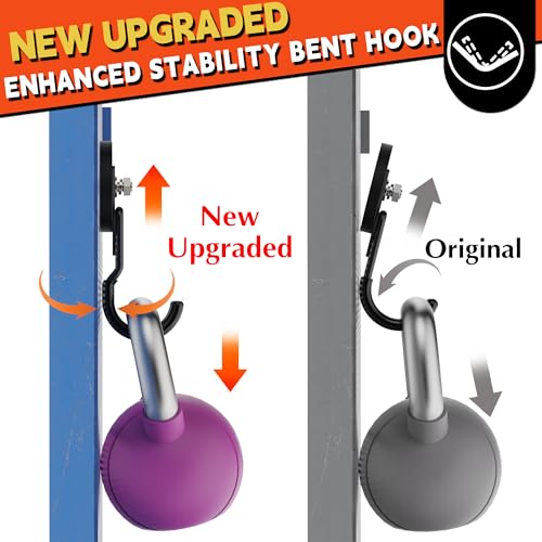 ULIBERMAGNET New Upgraded Garage Magnetic Hooks, 4 Pack Black Heavy Duty Large J Hooks with Magnet, Black Strong Anti-Slip Coating Magnet Hooks for Garden Tools, Ropes,Drill,Metal Cabinet,Pegboard - style: Upgraded Black Medium J Powerful Hooks