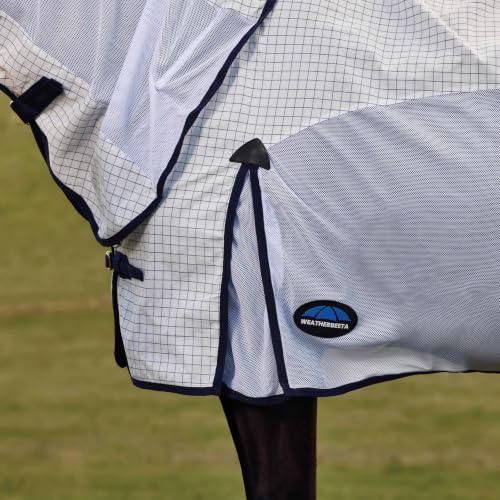 WeatherBeeta Airstream Detach-A-Neck, White/Navy, 78" - size: 78"