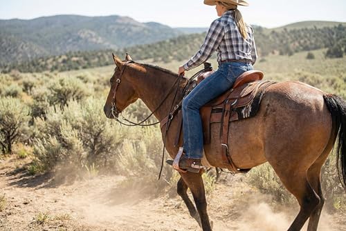 Horse Western 5" Barrel Racer Engraved Aluminum Angled Show Stirrups 51140 - color: Bronze