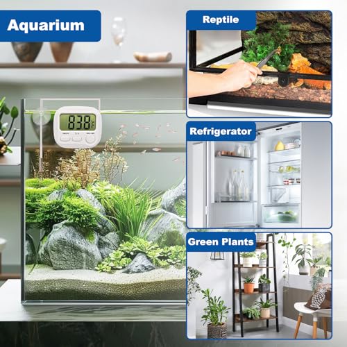 Digital Aquarium Water Thermometer,HD LCD Screen Fish Tank Thermometer