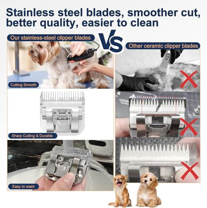6 Pack Clipper Blade Compatible with Andis,Wahl and Oster Dog Clippers - color: 2*10+30+4FC+5FC+7FC