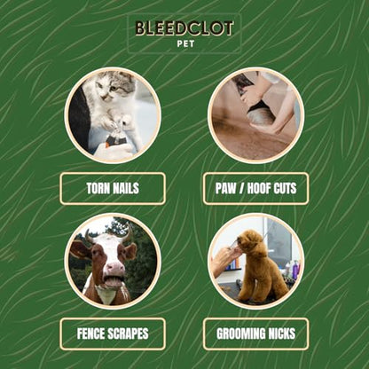 First Aid Blood Clotting Powder | The Best for All Animals to Stop Bleeding, Guaranteed | for Minor Cuts and Severe Arterial Bleeding | from The Makers of BleedStop (4 Pouches (0.5 oz)) - size: 4 Pack, 0.5 oz each