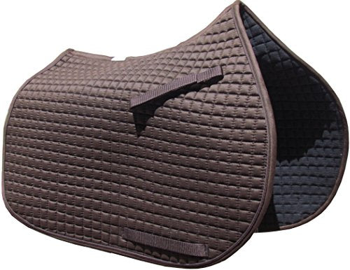 All-Purpose English Saddle Pads (Mocca Chocolate Brown w/Matching Trim)