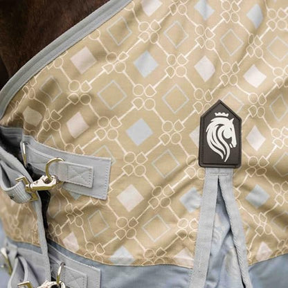 Equinavia Norse Waterproof Turnout Blanket, Lightweight 100g Rain Sheet - color: Slate Grey/Light Olive, size: 84 in