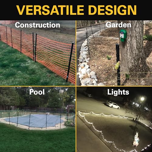 Zareba Step-In Electric Fence Posts, 4 ft, 50 Pack, Black - style: 50 Black Posts