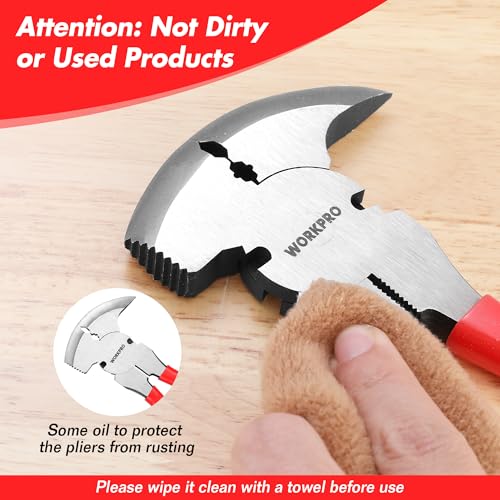 WORKPRO Fencing Pliers, 10-inch Multi Fence Pliers Tool
