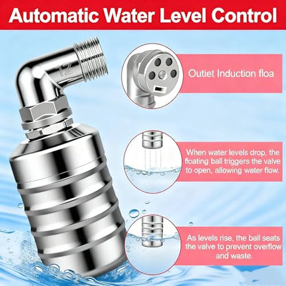 Automatic Float Valve for Water Tank, Tank Float Valve 1/2" & 3/4"