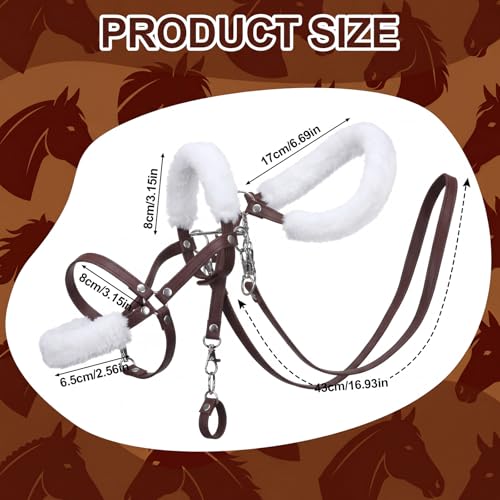 Shappy Hobby Horse Bridle Toy Accessories,Brown - color: Brown