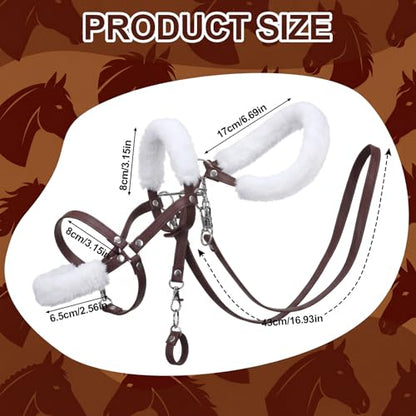 Shappy Hobby Horse Bridle Toy Accessories,Brown - color: Brown