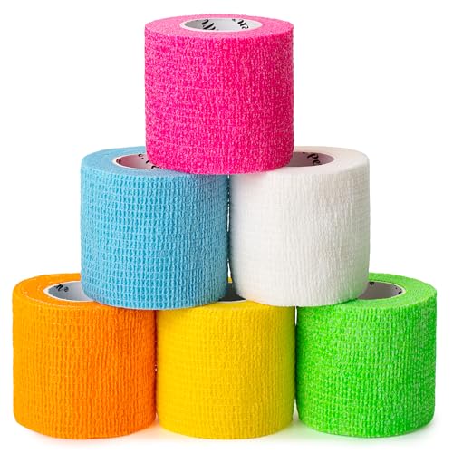 Mr. Pen- Self Adhesive Bandage Wrap, 2" x 5 Yards, 6 Pack - color: Midnight, size: 2" x 5 Yards, 6 Pack